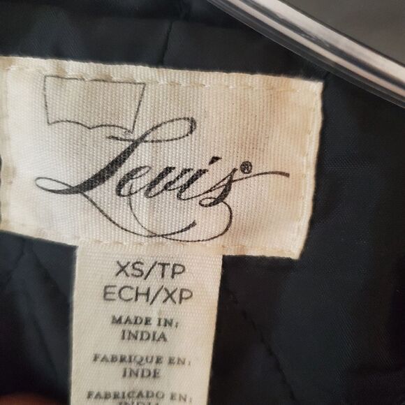 LEVI’S Aztec Western Women’s‎ Trench Coat Size  XS Gray - Picture 4 of 7